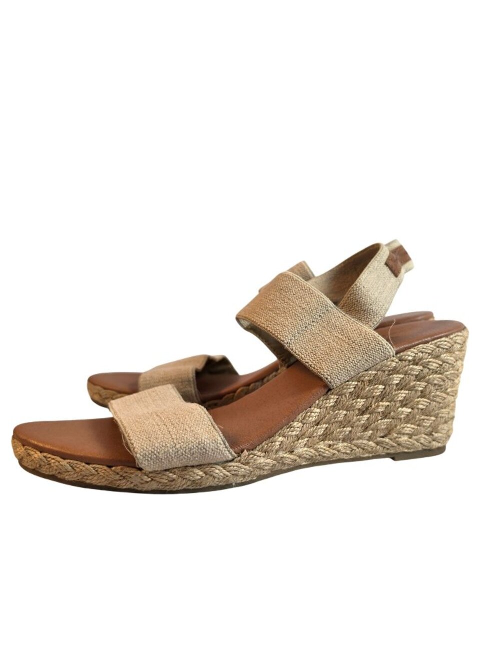 Tommy Bahama Sakura Espadrille Wedge Sandals Womens Size 10 Elastic Strap Platfo